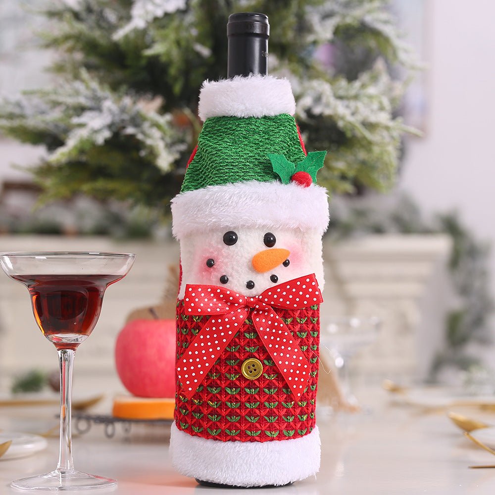 Christmas Decorations Christmas Wine Bottle Socks - Whimsy Print