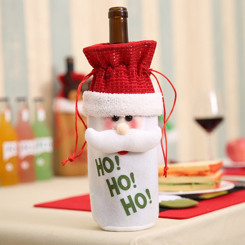 Christmas Decorations Christmas Wine Bottle Socks - Whimsy Print