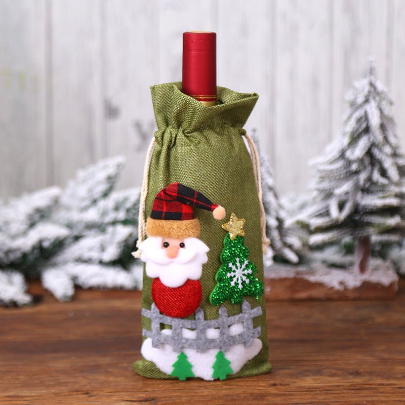 Christmas Decorations Christmas Wine Bottle Socks - Whimsy Print