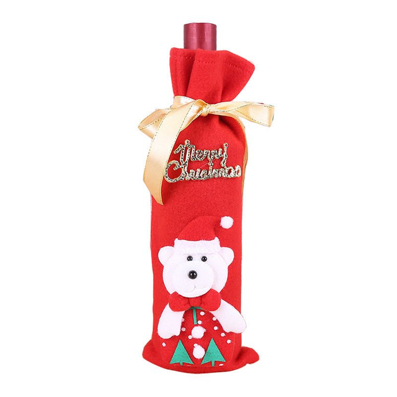 Christmas Decorations Christmas Wine Bottle Socks - Whimsy Print