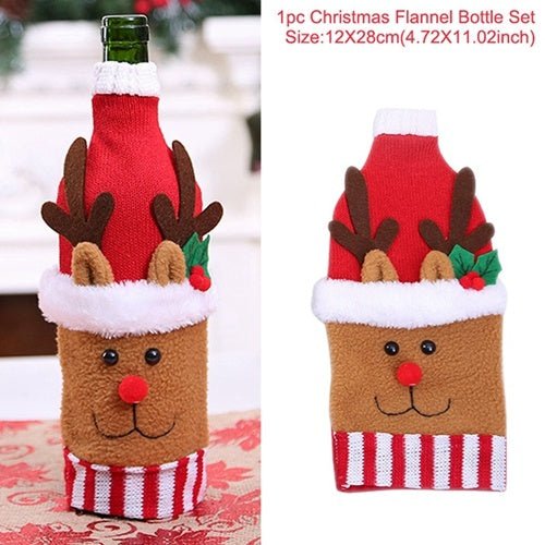 Christmas Decorations Christmas Wine Bottle Socks - Whimsy Print