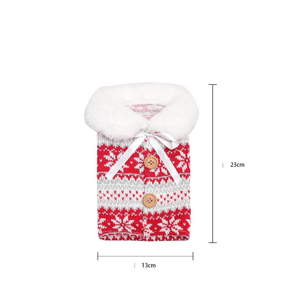 Christmas Decorations Christmas Wine Bottle Socks - Whimsy Print