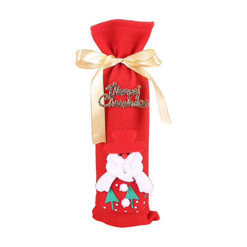Christmas Decorations Christmas Wine Bottle Socks - Whimsy Print