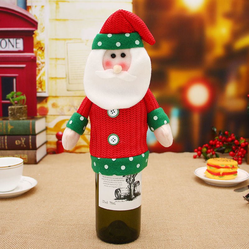 Christmas Decorations Christmas Wine Bottle Socks - Whimsy Print
