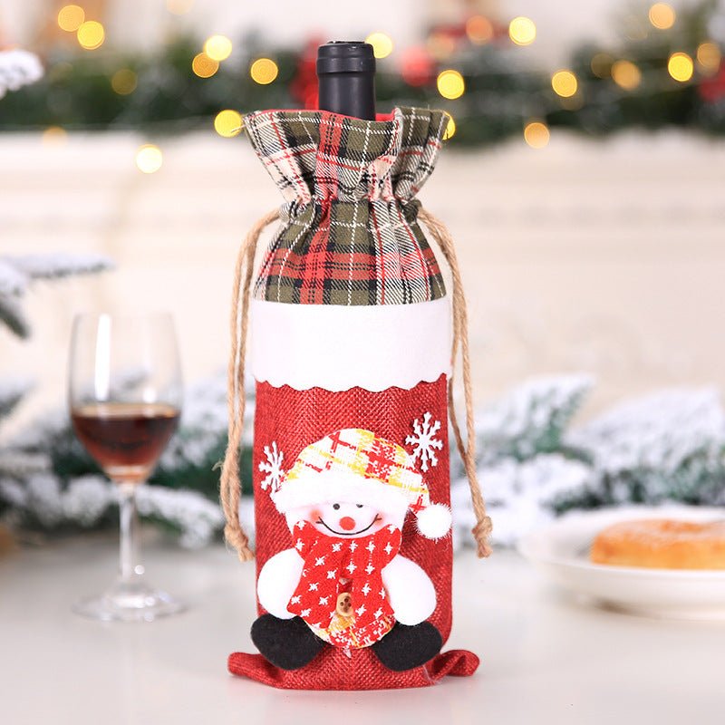 Christmas Decorations Christmas Wine Bottle Socks - Whimsy Print