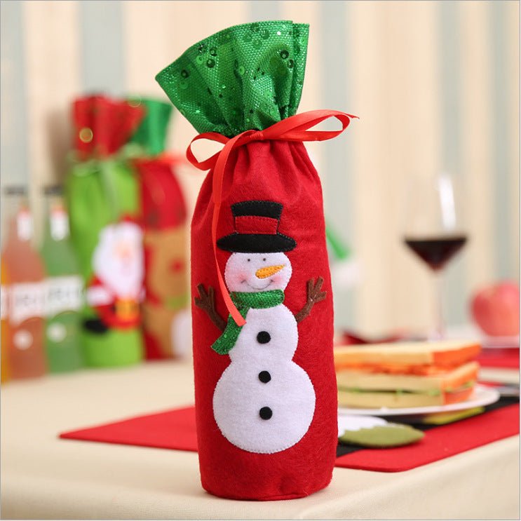 Christmas Decorations Christmas Wine Bottle Socks - Whimsy Print