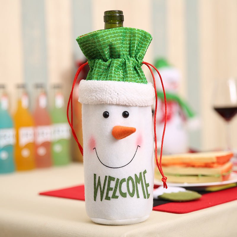 Christmas Decorations Christmas Wine Bottle Socks - Whimsy Print