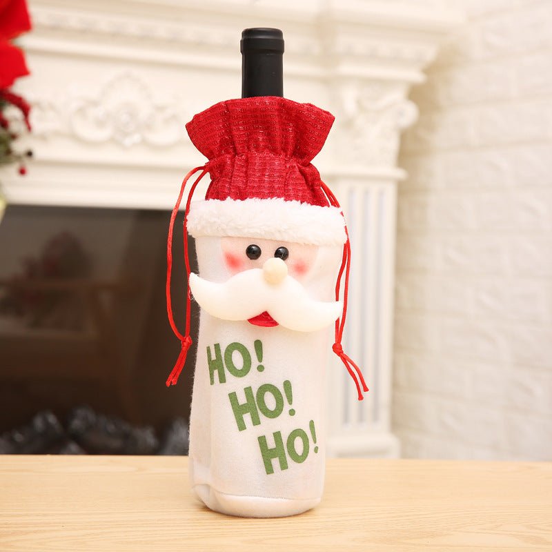 Christmas Decorations Christmas Wine Bottle Socks - Whimsy Print