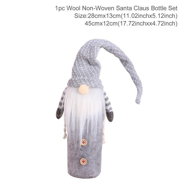 Christmas Decorations Christmas Wine Bottle Socks - Whimsy Print