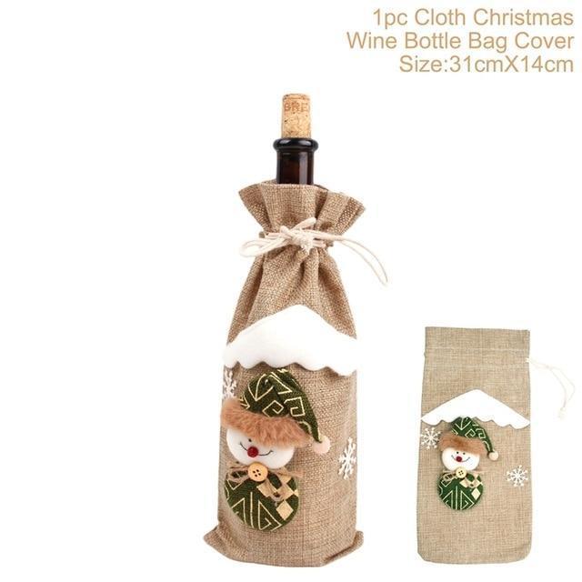 Christmas Decorations Christmas Wine Bottle Socks - Whimsy Print