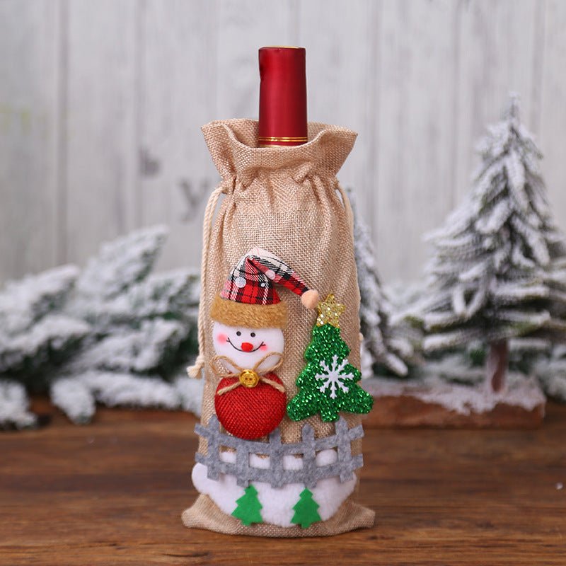Christmas Decorations Christmas Wine Bottle Socks - Whimsy Print