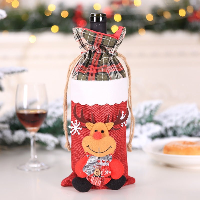 Christmas Decorations Christmas Wine Bottle Socks - Whimsy Print