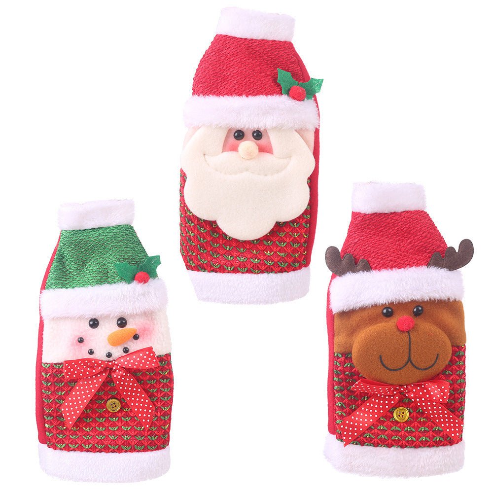Christmas Decorations Christmas Wine Bottle Socks - Whimsy Print
