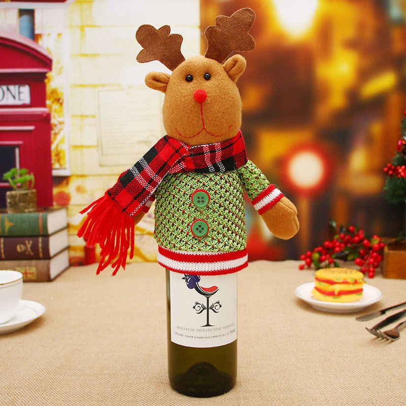 Christmas Decorations Christmas Wine Bottle Socks - Whimsy Print