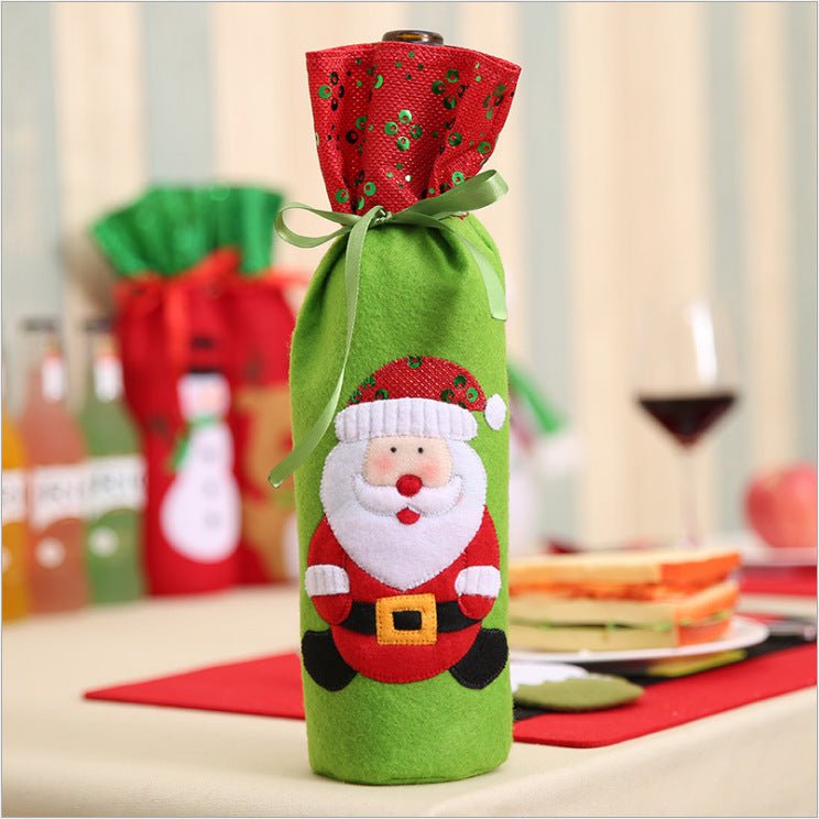 Christmas Decorations Christmas Wine Bottle Socks - Whimsy Print