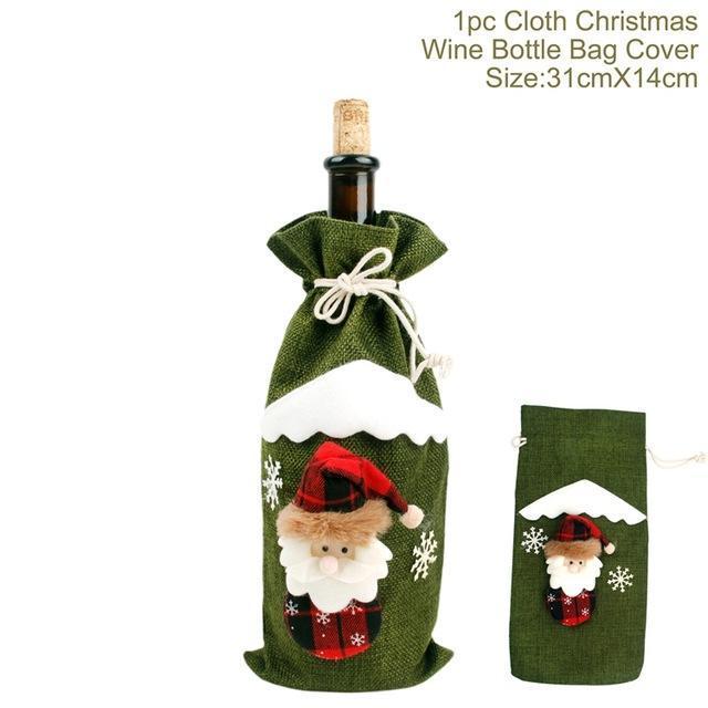 Christmas Decorations Christmas Wine Bottle Socks - Whimsy Print