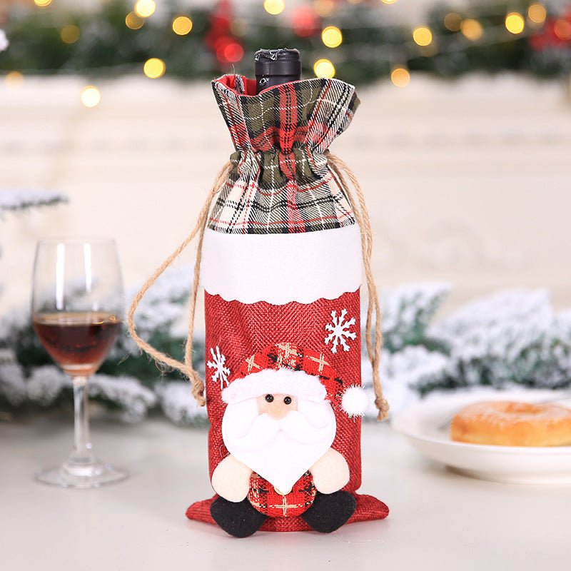 Christmas Decorations Christmas Wine Bottle Socks - Whimsy Print
