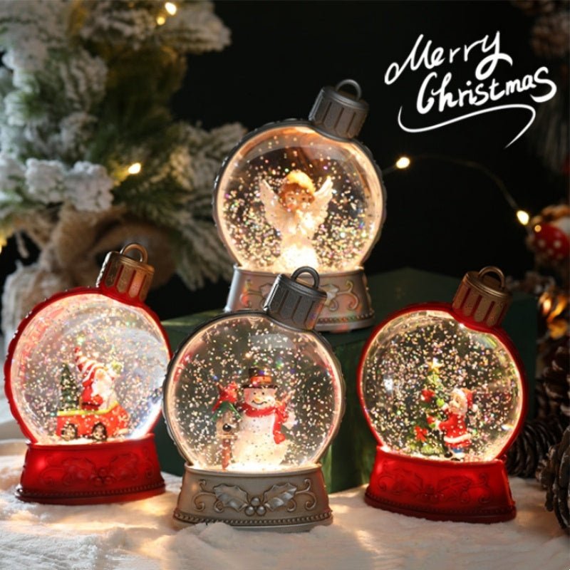 Christmas Holiday Decorations Luminous Simulation Flat Light LED Decoration Scene Layout Flame Light Home Decor - Whimsy Print