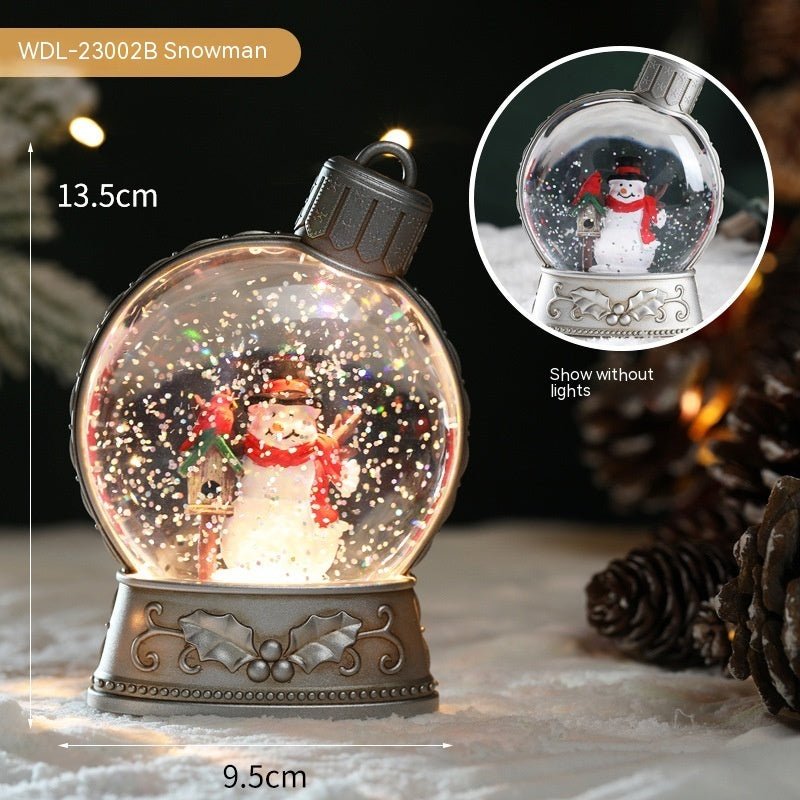 Christmas Holiday Decorations Luminous Simulation Flat Light LED Decoration Scene Layout Flame Light Home Decor - Whimsy Print