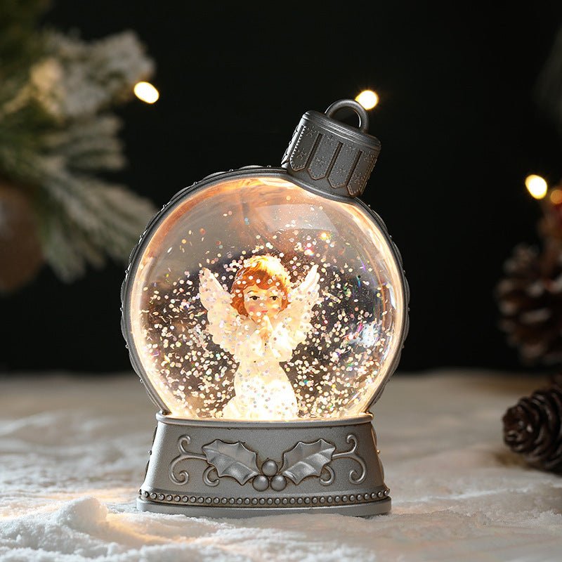 Christmas Holiday Decorations Luminous Simulation Flat Light LED Decoration Scene Layout Flame Light Home Decor - Whimsy Print