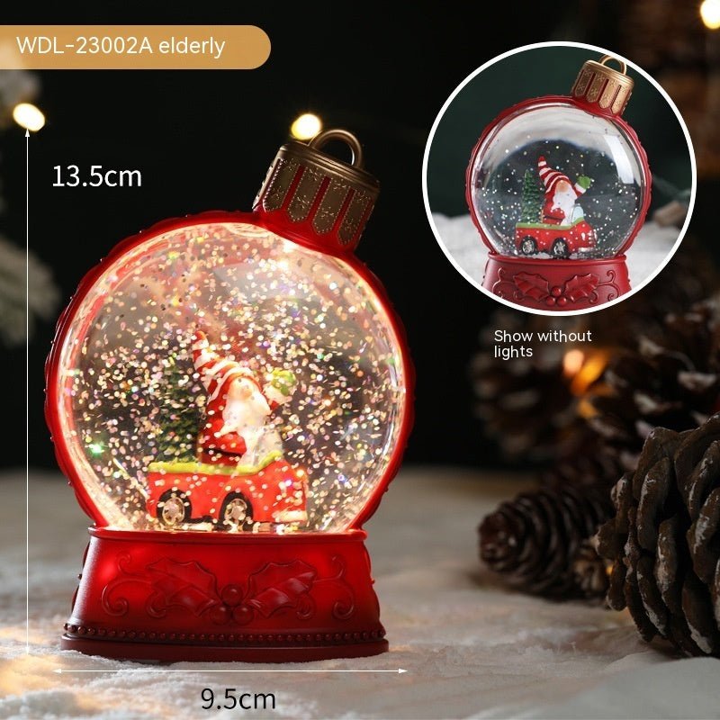 Christmas Holiday Decorations Luminous Simulation Flat Light LED Decoration Scene Layout Flame Light Home Decor - Whimsy Print